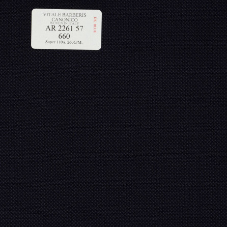 AR 2261 57 CANONICO - 100% Wool - Xanh Dương Trơn